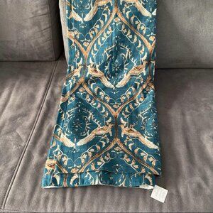 Anthropologie single curtain panel with beautiful motif